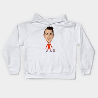 Ronaldo Caricature Kids Hoodie